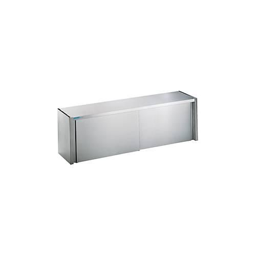Hängeschrank, Edelstahl, m. Schiebetüren, B 1800 mm