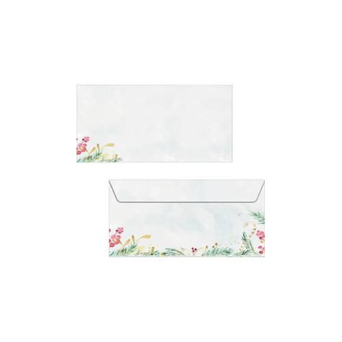 Sigel Umschläge "Christmas Matic Watercolor", DIN lang, 90 g/m², 25 Stück