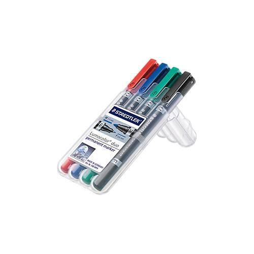 Permanentmarker Duo, 4er Set