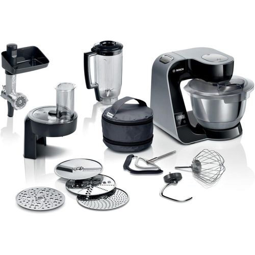 Bosch MUM5XC4E Exclusiv Küchenmaschine mit Waage, Schwarz