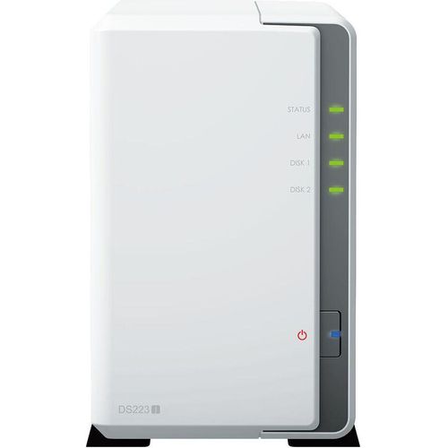 Synology | Tower-NAS | DS223j | Bis zu 2 HDD/SSD | Realtek | RTD1619B | 1,7 GHz CPU | 1 GB | DDR4