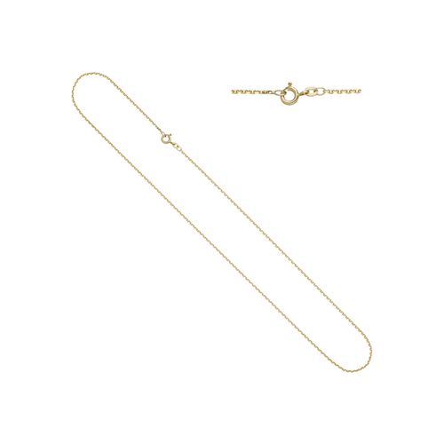 Goldkette JOBO, gold (gelbgold 333), Halsketten, Damen, Gelbgold 333, L: 60cm, Ankerkette 333 Gold diamantiert 60 cm 1,6 mm