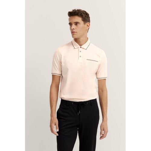 Poloshirt BUGATTI, Herren, Gr. 3XL, 20, ecru, 100% Baumwolle, unifarben, casual, normal, ohne Ausschnitt, Kurzarm Rippbündchen, Shirts, mit Brusttasche