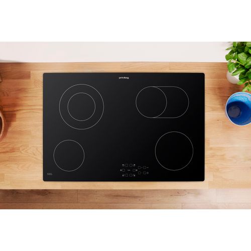 PRIVILEG Elektro-Kochfeld, schwarz, B:77cm H:4,6cm T:51cm, Kochfelder, mit Timer
