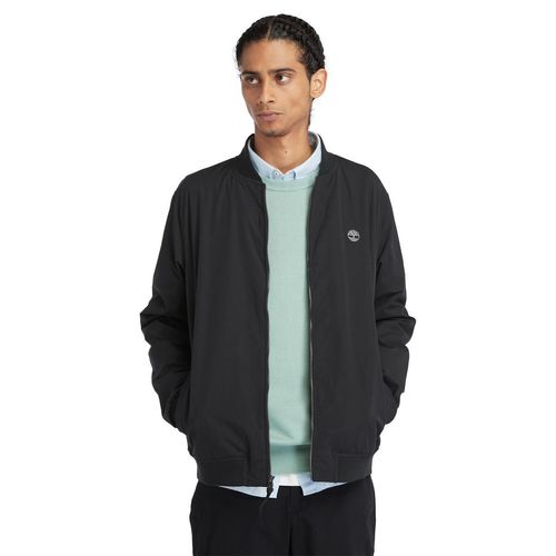 Bomberjacke TIMBERLAND, Herren, Gr. XXL, schwarz, Web, Obermaterial: 55% Polyester, 45% Baumwolle, unifarben, sportlich, Langarm, Jacken