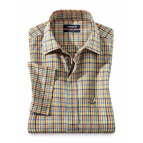 Leinen-Mix Hemd Zip & Go