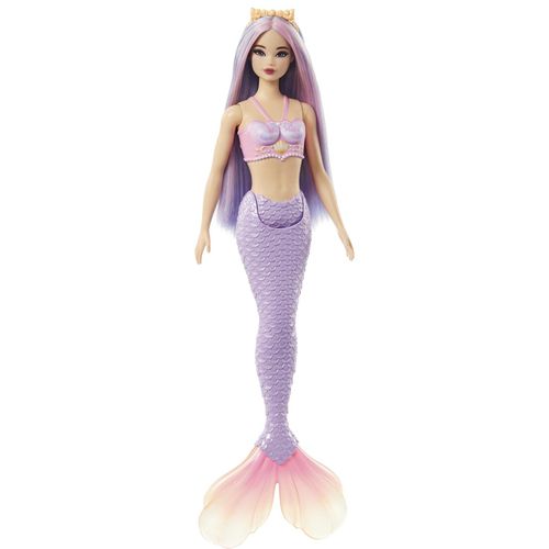 Barbie Puppe Barbie Meerjungfrau mit fliederfarbenem Haar und Schwanzflosse in violett