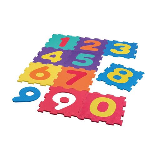 Happy People Bunte EVA-Zahlenpuzzlematte 10-teilig (Zahlen: 0-9)