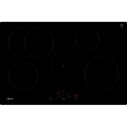 NEFF Induktions-Kochfeld "T58PHF1L0", schwarz, B:79,2cm H:5,6cm T:51,2cm, Kochfelder, mit virtueller Twist Touch Bedienung