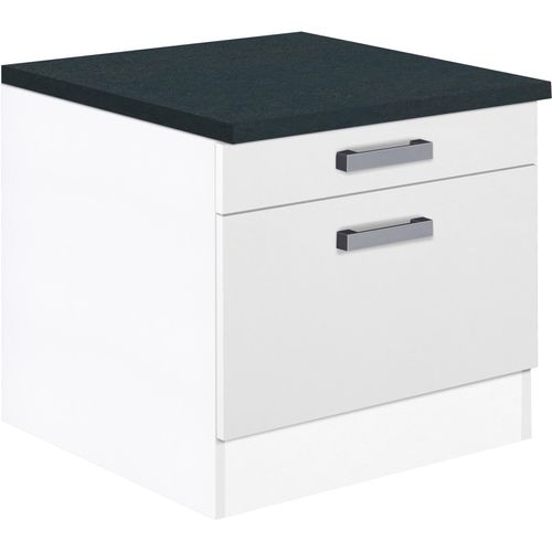 Unterschrank OPTIFIT "Elm", weiß (weiß, weiß), B:60cm H:56,8cm T:60cm, Schränke, für Waschmaschine oder Trockner, Breite 60 cm