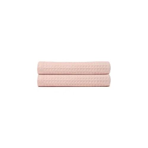 Handtuch Set Waffelpiqué - Einheitsgröße / Rosa / Waffelpiqué Baumwolle