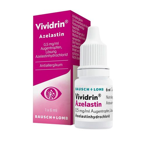 Vividrin Azelastin Augentropfen bei Heuschnupfen, Allergien 6 ml