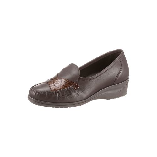 Mokassin CLASSIC, Damen, Gr. 40, braun, Glattleder, Basic, Schuhe