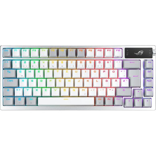 ASUS Gaming-Tastatur "ROG Azoth White DE", weiß, B:32,6cm H:13,6cm T:4cm, Tastaturen