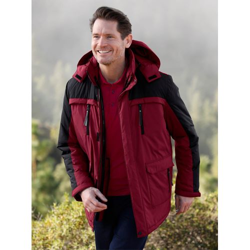 Funktionsjacke CATAMARAN, Herren, Gr. 62, rot (dunkelrot, schwarz), 100% Polyester, Wattierung:100% Polyester, Weste:100% Polyester, gemustert, mehrfarbig, Langarm, Jacken