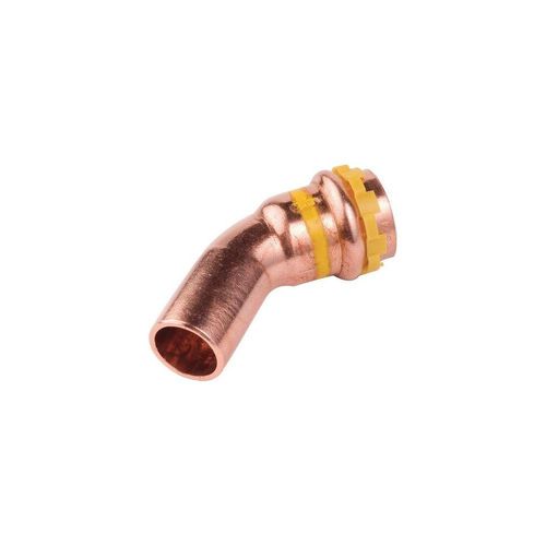 Buderus Logafix Kupfer Gas Bogen 45 Grad Innen/Außen 18mm mit V-Kontur 7738327305