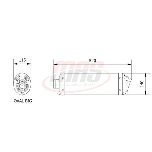 MIVV Oval Carbon Genehmigte Slip-on Auspuffanlage für SUZUKI GSX 1250 FA