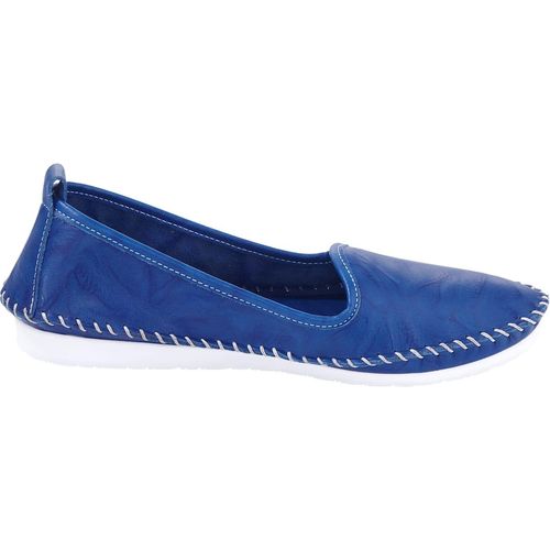 Slipper ANDREA CONTI, Damen, Gr. 36, blau (royalblau), Glattleder, Leder, modisch, Schuhe
