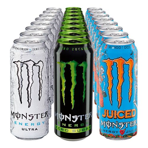 Monster Energy Drink 0,5 Liter Dose, verschiedene Sorten, 24er Pack