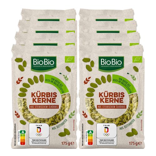 BioBio Bio Kürbiskerne 175 g, 8er Pack