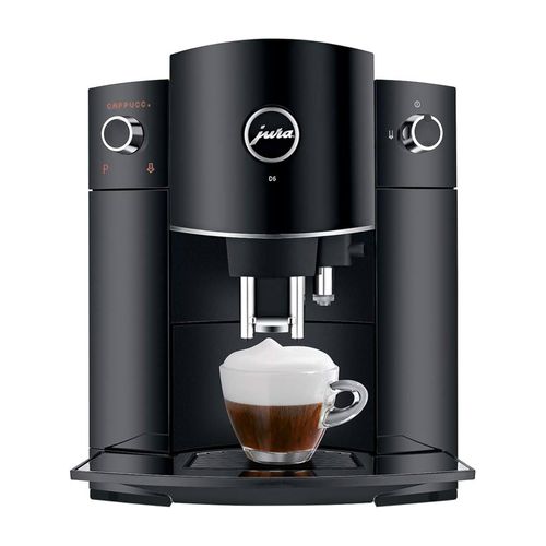 JURA Kaffeemaschine D6 Piano Black - einschließlich 1 Kg Kaffee