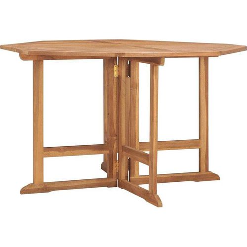 Garten-Esstisch Klappbar 110x110x75 cm Massivholz Teak