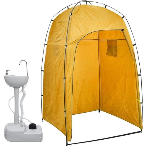 Tragbarer Camping-Handwaschbecken mit Zelt 20 L