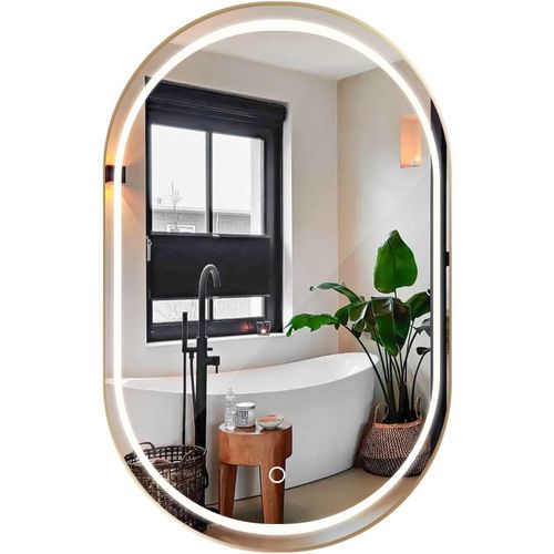 Wandspiegel Tutumi LED OLL 60x90cm Brush Gold