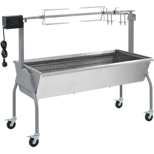 Möbel Spanferkelgrill Metzgergrill mit elektrischem Antrieb - Holzkohlegrills 40236