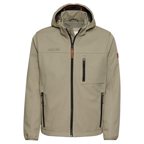 Softshelljacke CAMEL ACTIVE, Herren, Gr. 60, grau (asphalt), Obermaterial: 100% Polyester, casual, Jacken