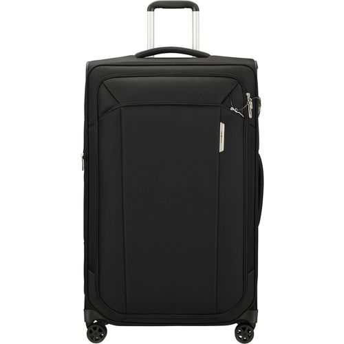 Weichgepäck-Trolley SAMSONITE "RESPARK exp, verschiedene Größen und Farben", Gr. B/H/T: 48cm x 79cm x 31cm 124 l, ozone schwarz, Polyester, unifarben, Koffer, Reisekoffer Aufgabegepäck Reisegepäck mit Volumenerweiterung
