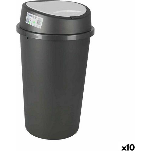 Abfallbehälter tontarelli push grey white 25 l (10 Stück)