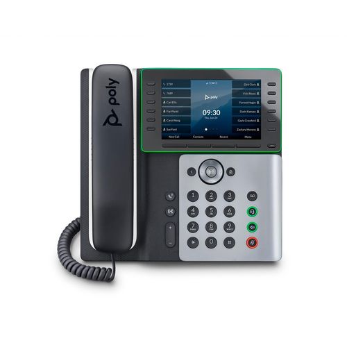 HP Poly Edge E500 - VoIP-Telefon mit Rufnummernanzeige/Anklopffunktion