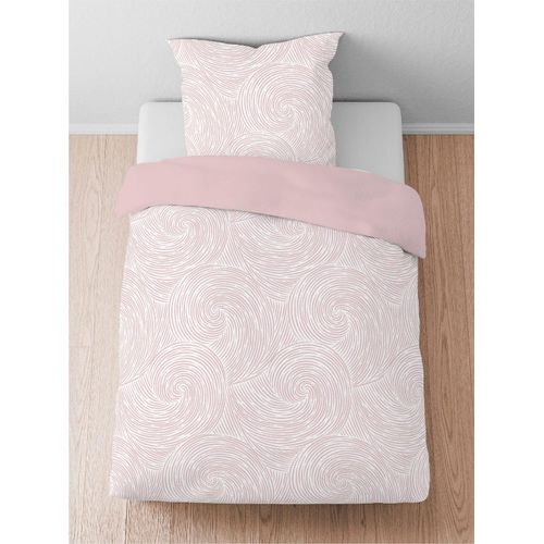 Bettwäsche BIBERNA Gr. 1, rosa (rose), B/L: 135cm x 200cm, , Lyocell, B/L: 80cm x 80cm, Lyocell, 100% Lyocell TENCEL, Bettwäsche