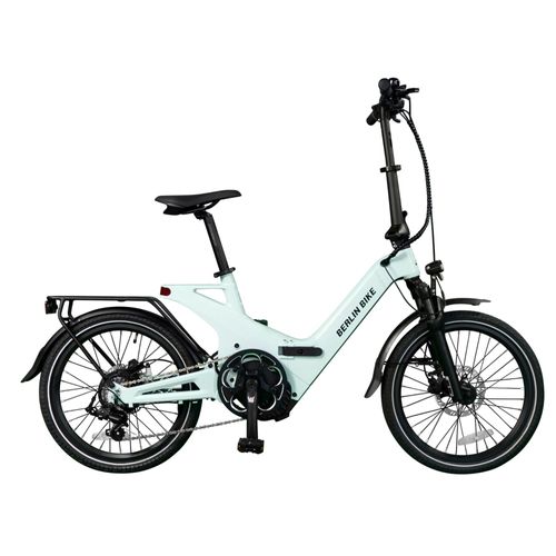BERLIN 2GO hellgrün - Klappbares E-Bike, Shimano 7-Gang-Schaltung, Ca. 50 km Reichweite