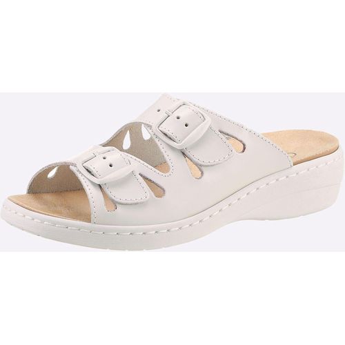 Pantolette CLASSIC, Damen, Gr. 39, weiß, Glattleder, Schuhe