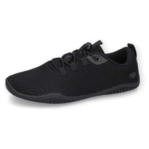 Barfußschuh DOCKERS BY GERLI, Herren, Gr. 43, schwarz (allschwarz), Mesh, unifarben, casual, Schuhe, Barfußschuh, Schlupfschuh, Slip-On Sneaker mit Schnellverschluss