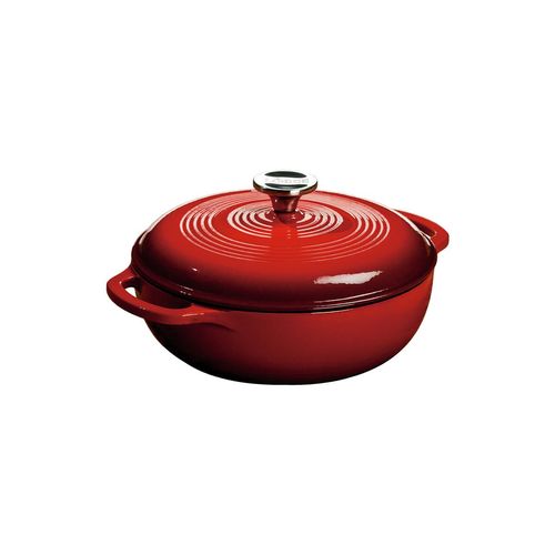 Emaillierter Topf aus Gusseisen - rot 2,8 l / Lodge