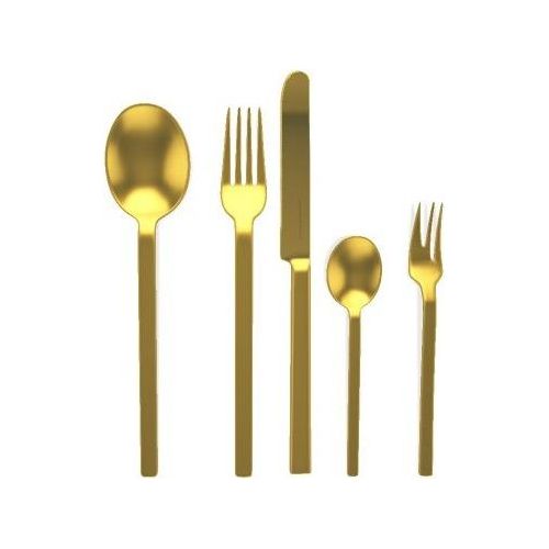 MEPRA Besteckset 6 Personen 30tlg. Gabel Messer Löffel Golden EDELSTAHL