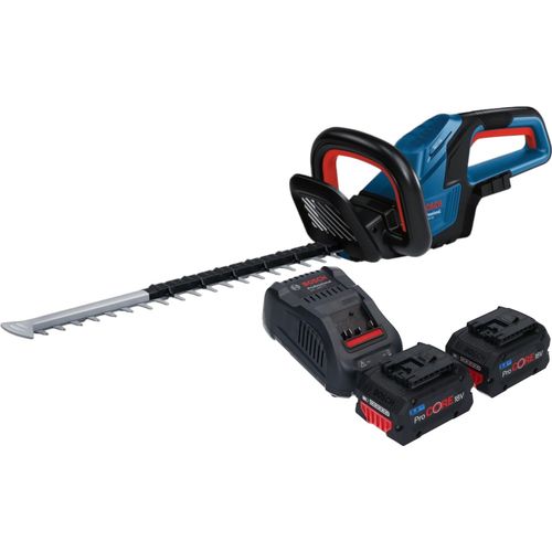 Bosch GHE 18V-50 Professional Akku Heckenschere 18 V 50 cm Brushless + 2x ProCORE Akku 5,5 Ah + Ladegerät