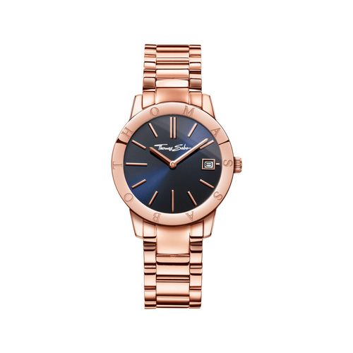 Thomas Sabo Damenuhr roségoldfarben/blau WA0215-265-209