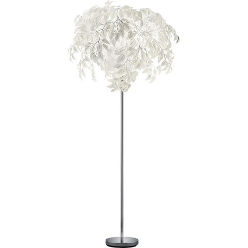 stehleuchte Leavy 180 x 70 cm Stahl verchromt/weiß