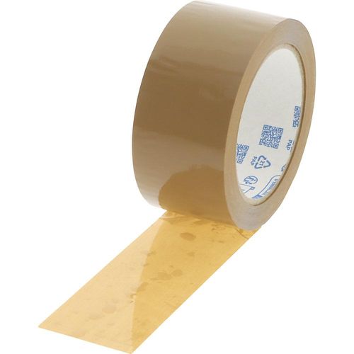 ratioform PP-Packband Low-Noise, Naturkautschuk, braun, Bandbreite 50 mm, Palette mit VE 1980 Stk Image