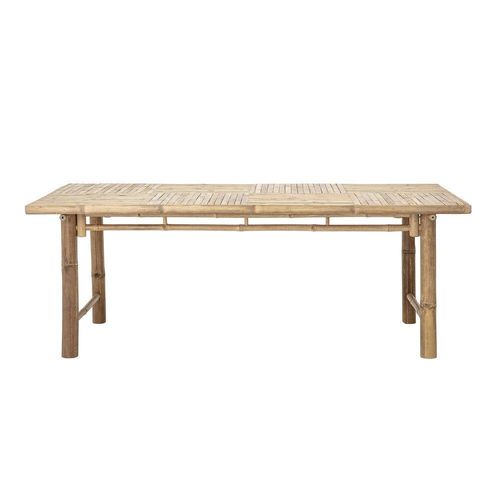 Bloomingville Gartentisch Esstisch Sole aus Bambus, L200 x B100 x H74cm, natur