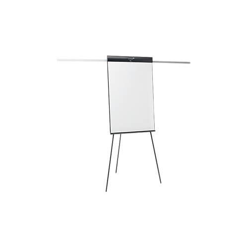 Flipchart Legamaster Sketch Pro, magnetische Tafel, höhenverstellbar, 2 Seitenarme, Dreibein-Fuß, inkl. Starterset, B 680 x H 1050 mm, schwarz-weiß