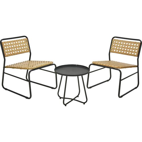 Gartenmöbelset mit Elementen aus Rattan