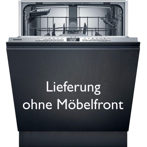 SIEMENS vollintegrierbarer Geschirrspüler "SX63HX15TE", D (A-G), silber (weiß), B:59,8cm H:86,5cm T:55cm, Geschirrspüler