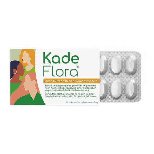 KADEFLORA Milchsäurebakterien Vaginalkapseln 6 St
