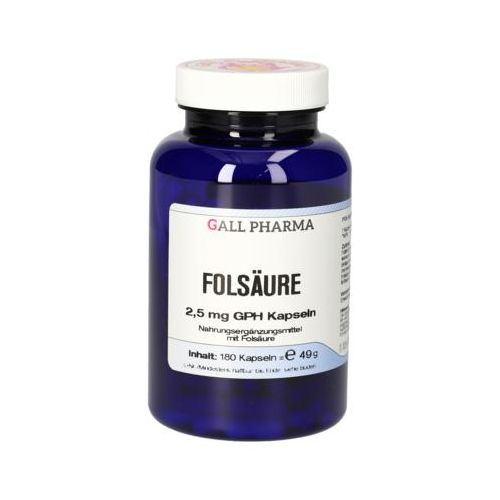 FOLSÄURE 2,5 mg GPH Kapseln 180 St