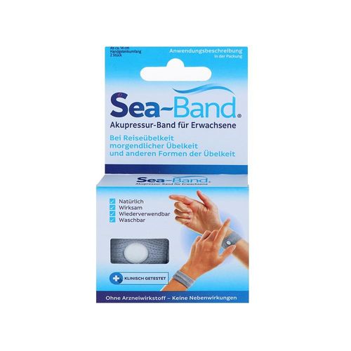SEA-BAND Akupressurband f.Erwachsene grau 2 St